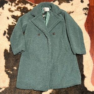 Nasty Gal Green Teddy Jacket